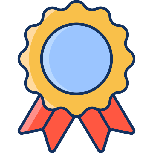 Medal ribbon Generic Outline Color icon