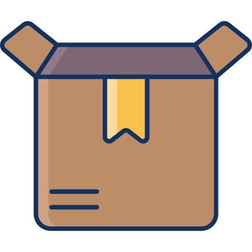 caja de cartón icono gratis