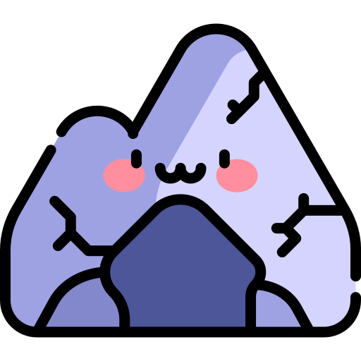 Cave Kawaii Lineal color icon