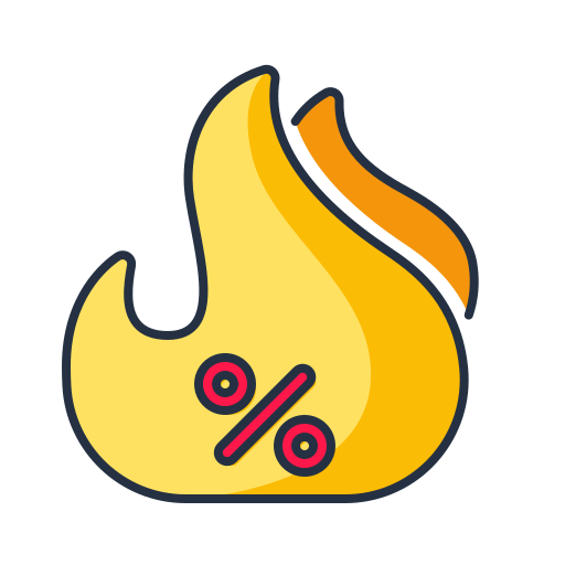 Горячая распродажа бесплатно иконка