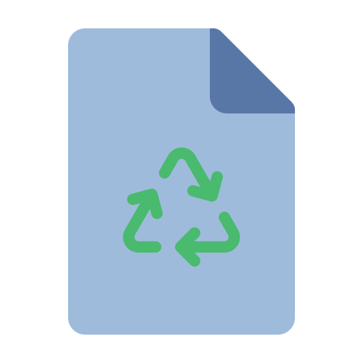 reciclaje de papel icono gratis