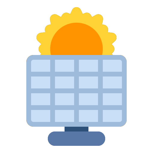 panel solar icono gratis