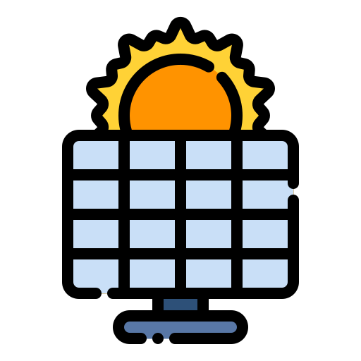 panel solar icono gratis