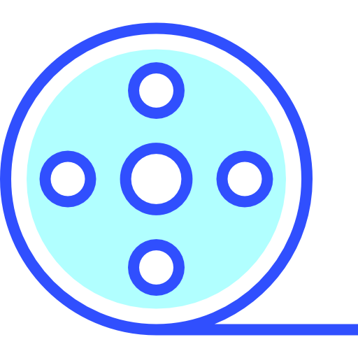 carrete de película icono gratis