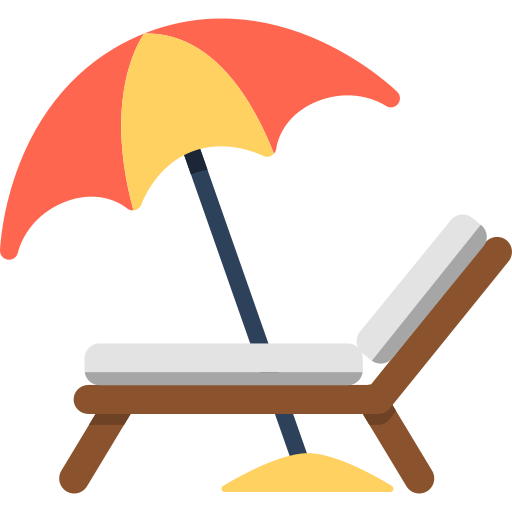 Beach chair free icon