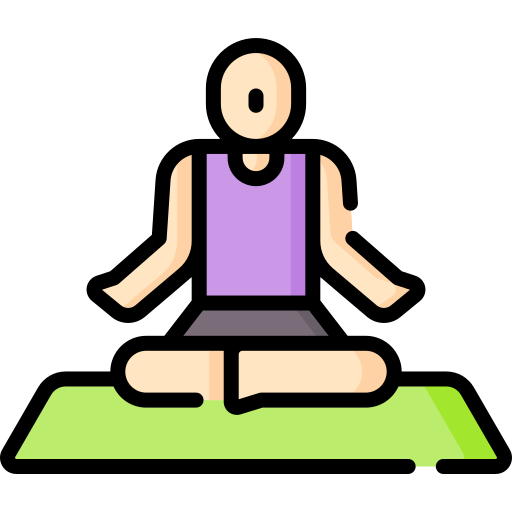 postura de yoga icono gratis