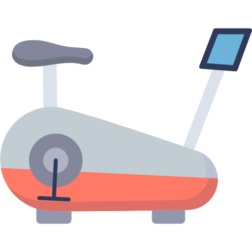 Stationary bike Dinosoft Flat icon