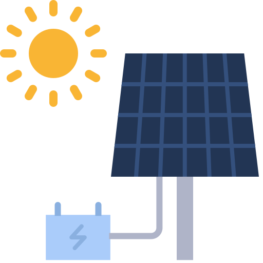 energía solar icono gratis