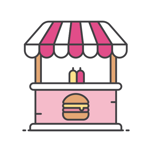 carrito de hamburguesas icono gratis