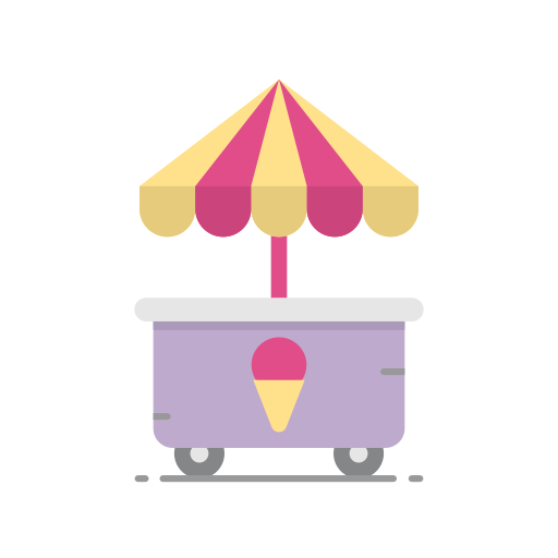 carrito de helados icono gratis