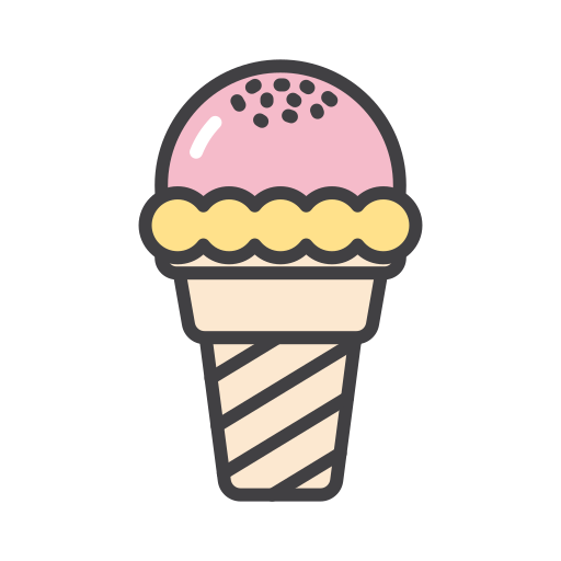 cucurucho de helado icono gratis