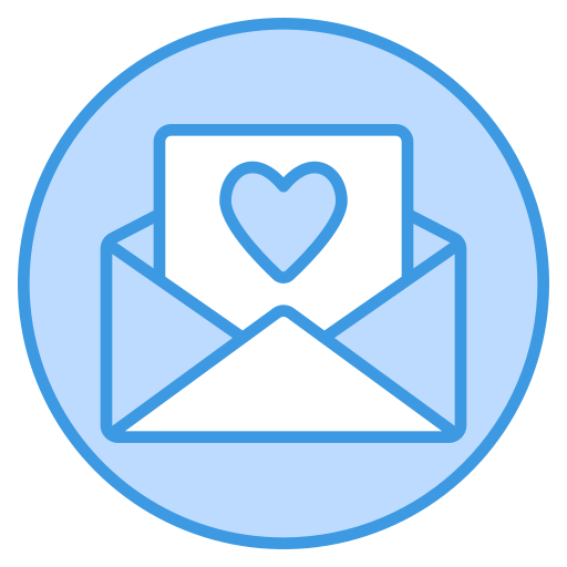 Love letter Generic Blue icon