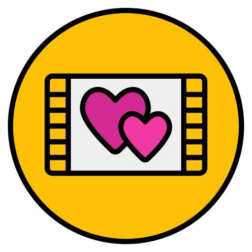 película romántica icono gratis