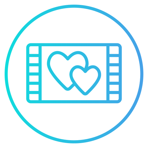 película romántica icono gratis