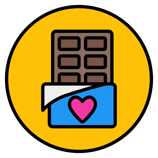 barra de chocolate icono gratis