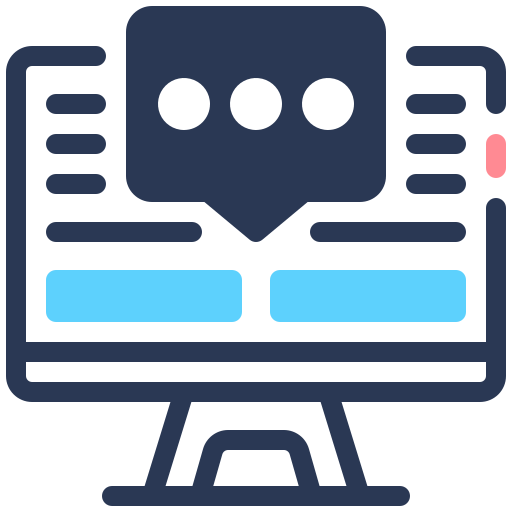 charla en línea icono gratis