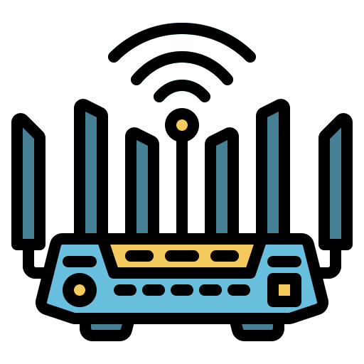 Router Generic Outline Color icon