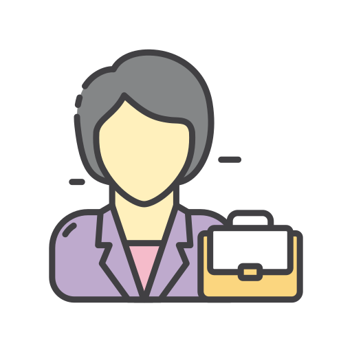 mujer de negocios icono gratis