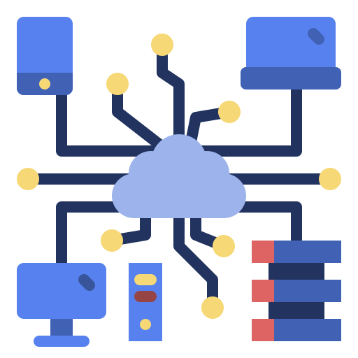 Cloud computing Generic Flat icon