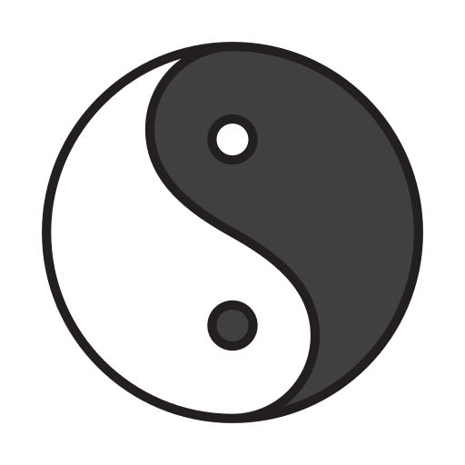 símbolo de yin yang icono gratis