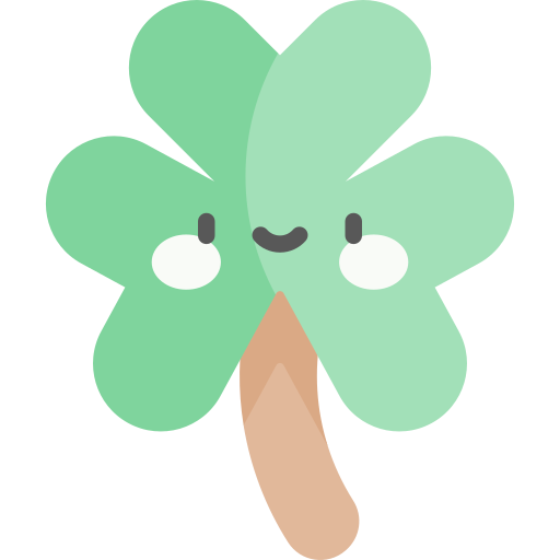 Shamrock Kawaii Flat Icon