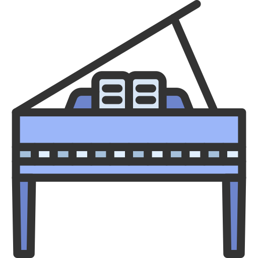 Grand piano Generic Outline Color icon