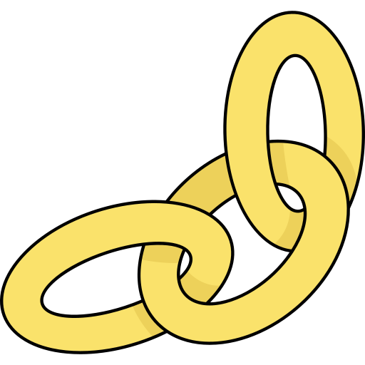 Chain Generic Thin Outline Color icon