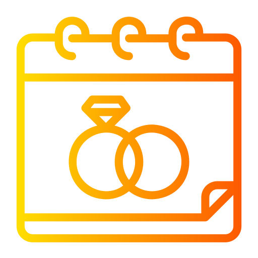 día de la boda icono gratis