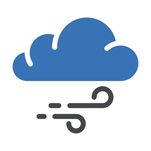 Air flow Generic Blue icon