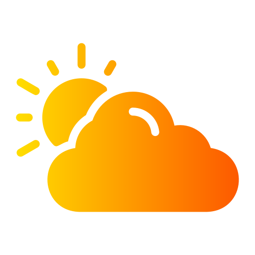 Clouds and sun - Free weather icons