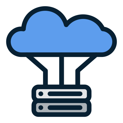 base de datos en la nube icono gratis