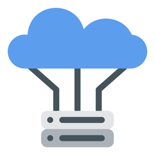 base de datos en la nube icono gratis