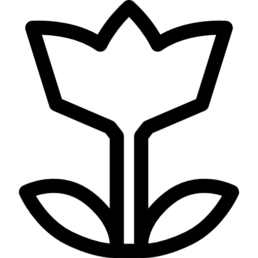 Flower silhouette - free icon