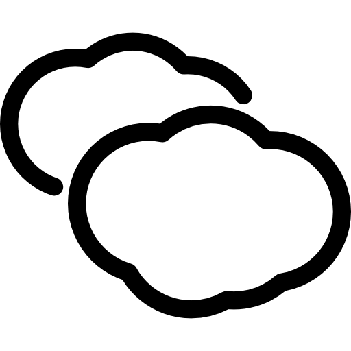 cielo nublado icono gratis