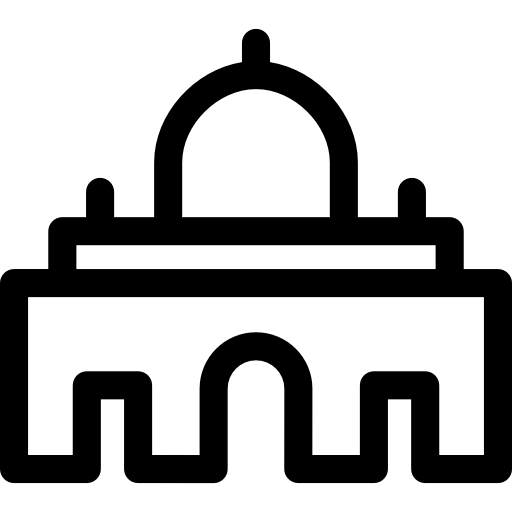 Temple Front View - Free Monuments Icons