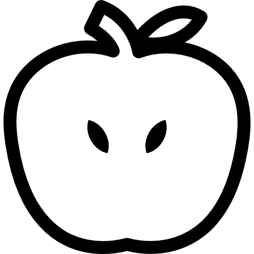 fruta de manzana icono gratis