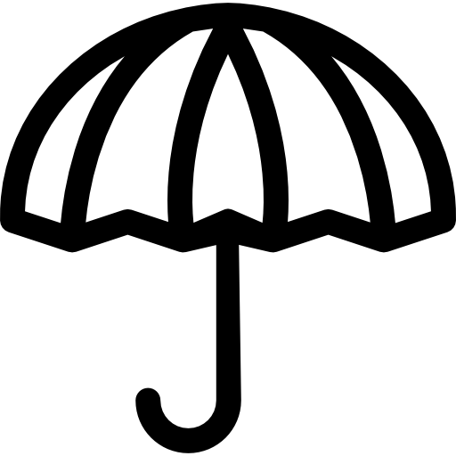 Rain umbrella icon