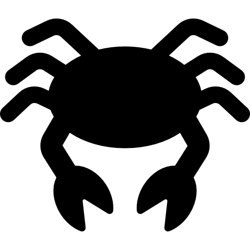símbolo de cangrejo icono gratis
