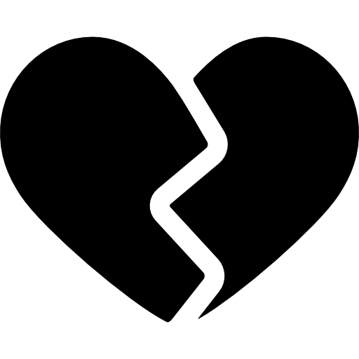 Broken heart - Free icons