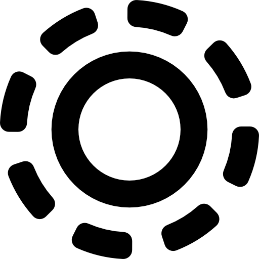 Radiant sun icon