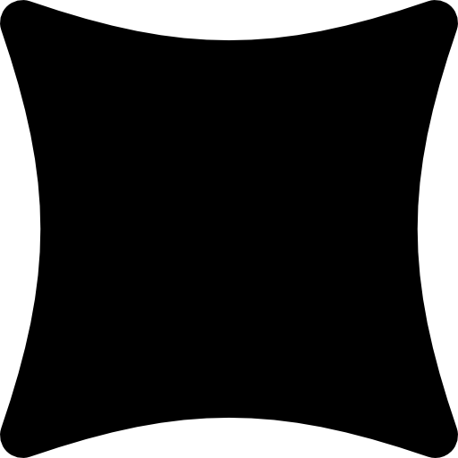 Rounded black square shape - Free shapes icons