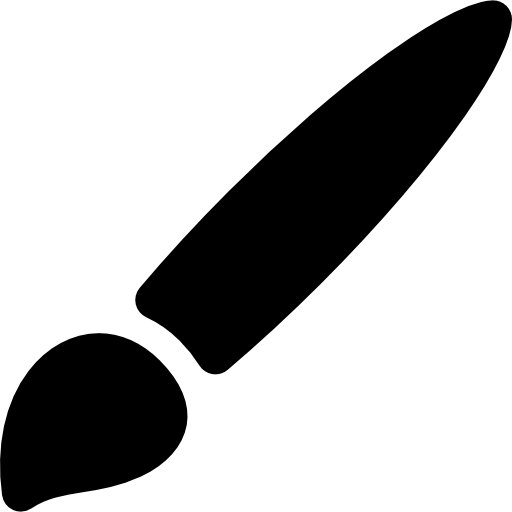 cepillo de pintura icono gratis