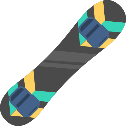 tabla de snowboard icono gratis