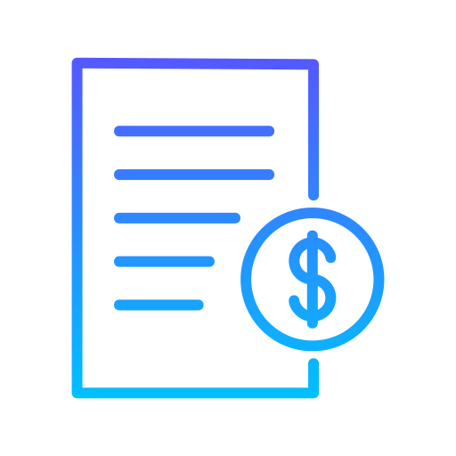 Billing Generic Gradient icon