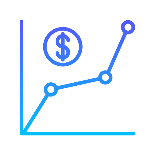 gráfico de ingresos icono gratis