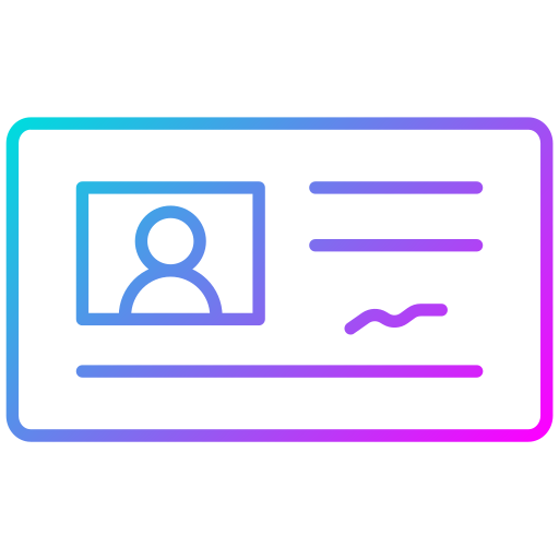 tarjeta de identificación icono gratis