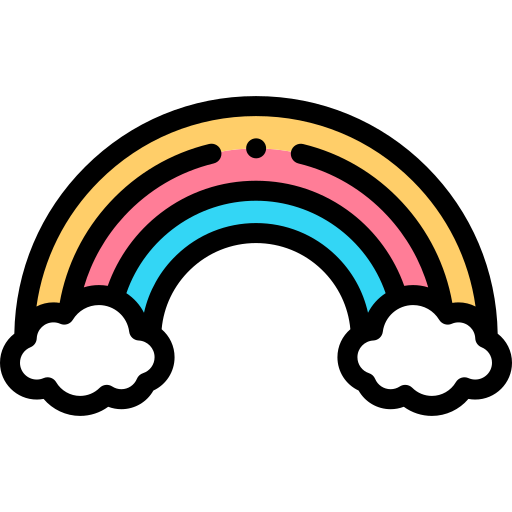 Download Cute Black Rainbow Aesthetic Wallpaper