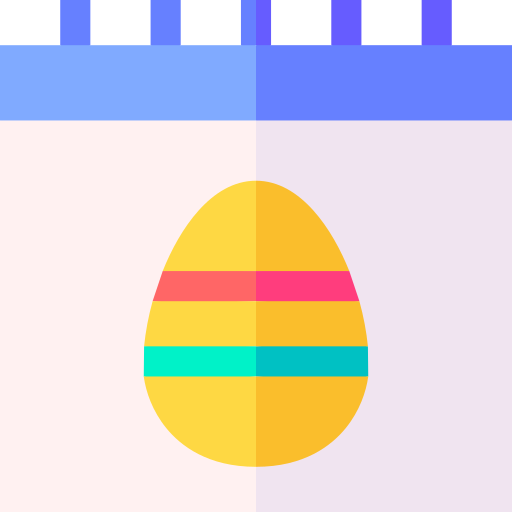 huevos de pascua icono gratis