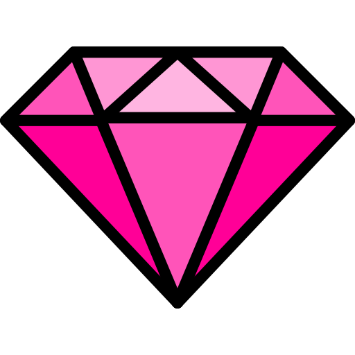 Diamond Generic Outline Color icon