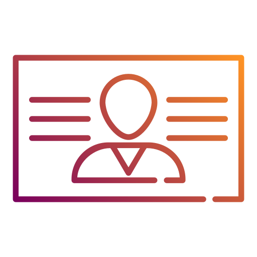 tarjeta de identificación icono gratis